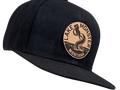 Snapback cap with Leather Patch image 0