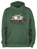 Ramblin' Man Hoodie in green by Lake Monster Montana