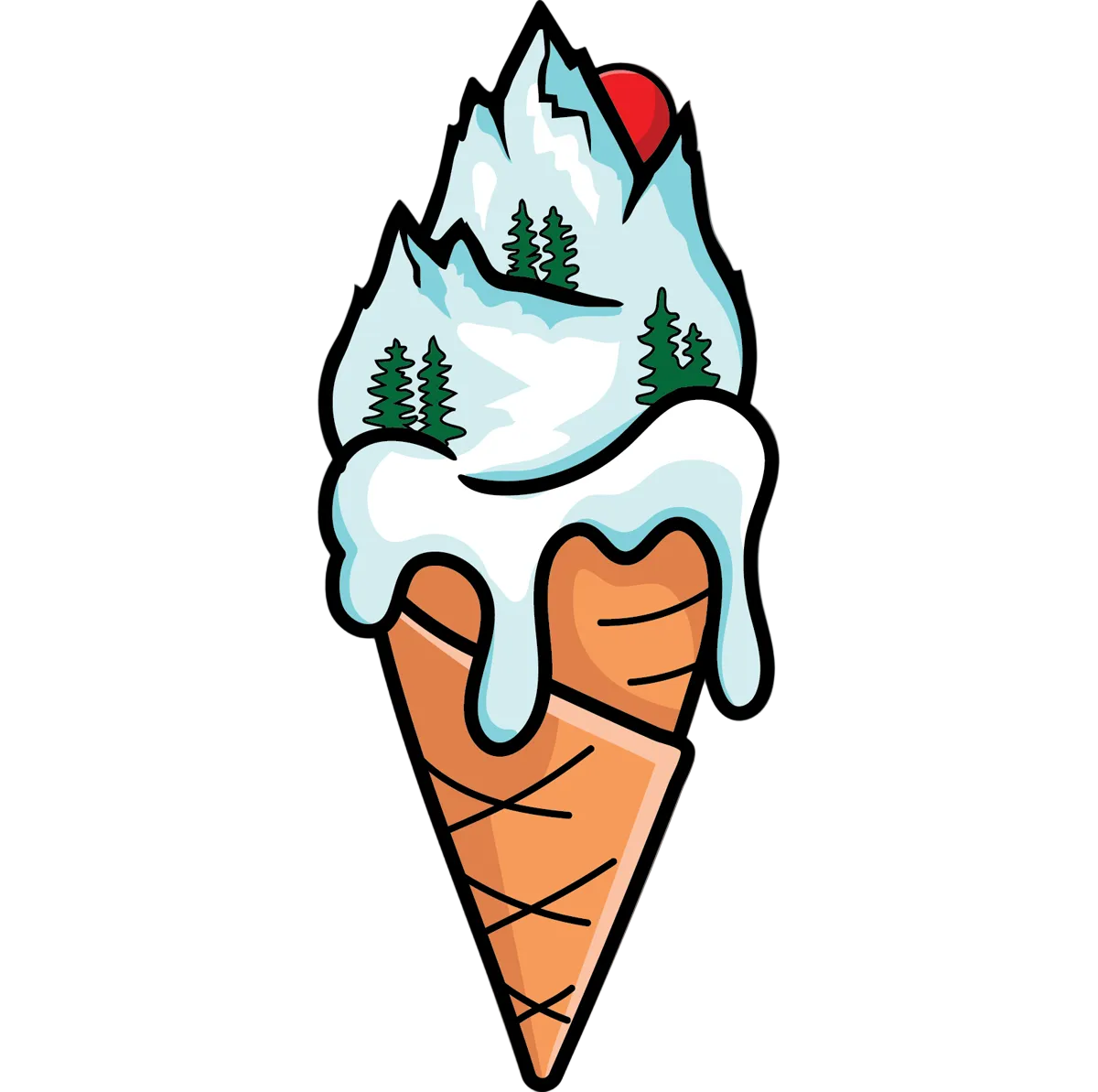 Mountain Scoop | Sticker image 0