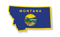 MT State Flag | Sticker image 0