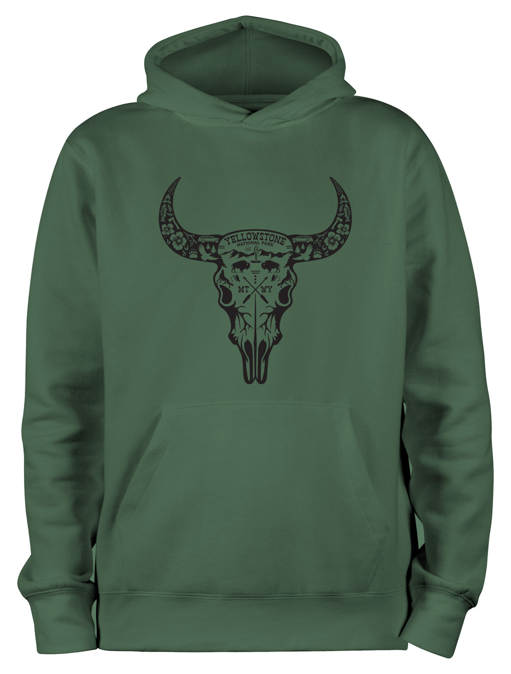Yellowstone Bison Skull | Hoodie