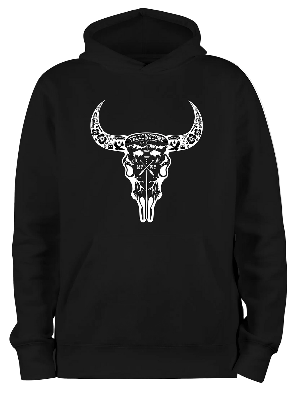 Yellowstone Bison Skull | Hoodie