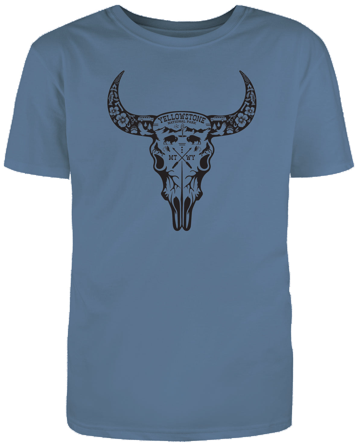 Yellowstone Bison Skull | T-Shirt