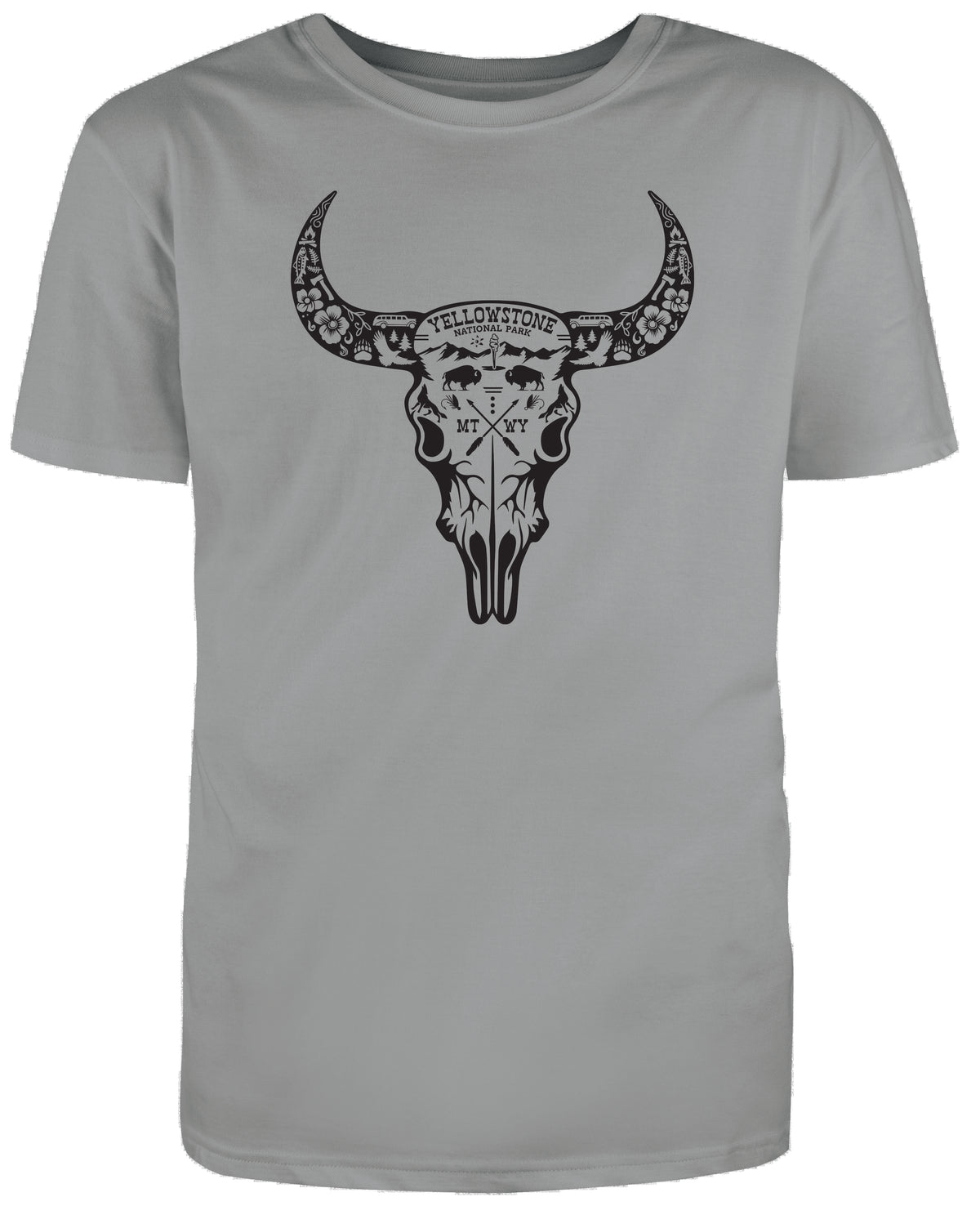 Yellowstone Bison Skull | T-Shirt