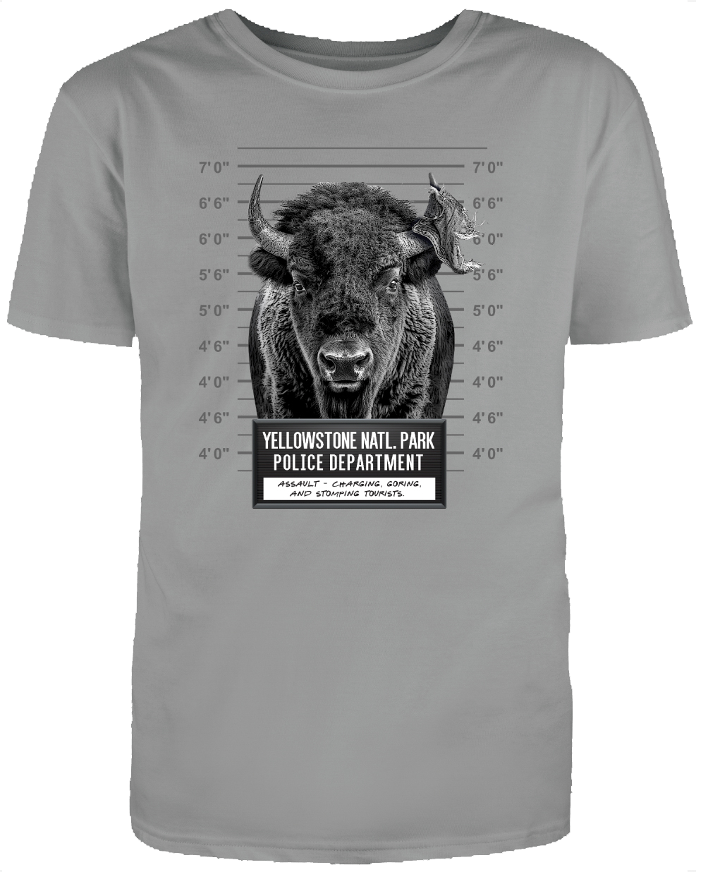 Yellowstone Mugshot Bison | T-Shirt